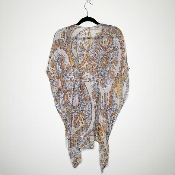 Sundress Livy Wrap Dress Women's Cover Up in Marbella Havana One Size OS - Picture 4 of 6